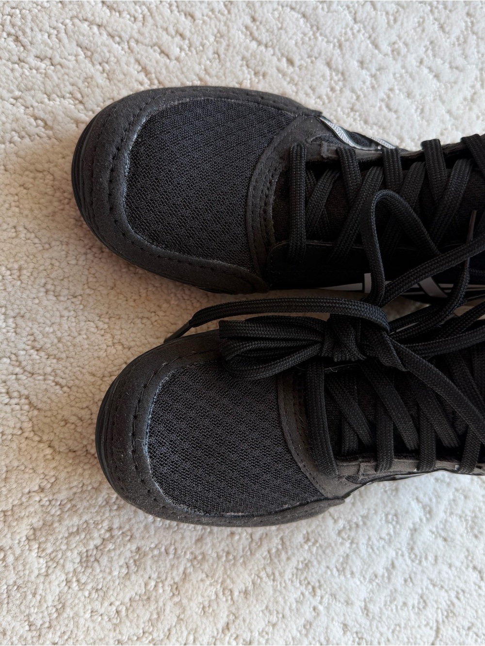 Asics Black Youth Mesh Wrestling Shoes